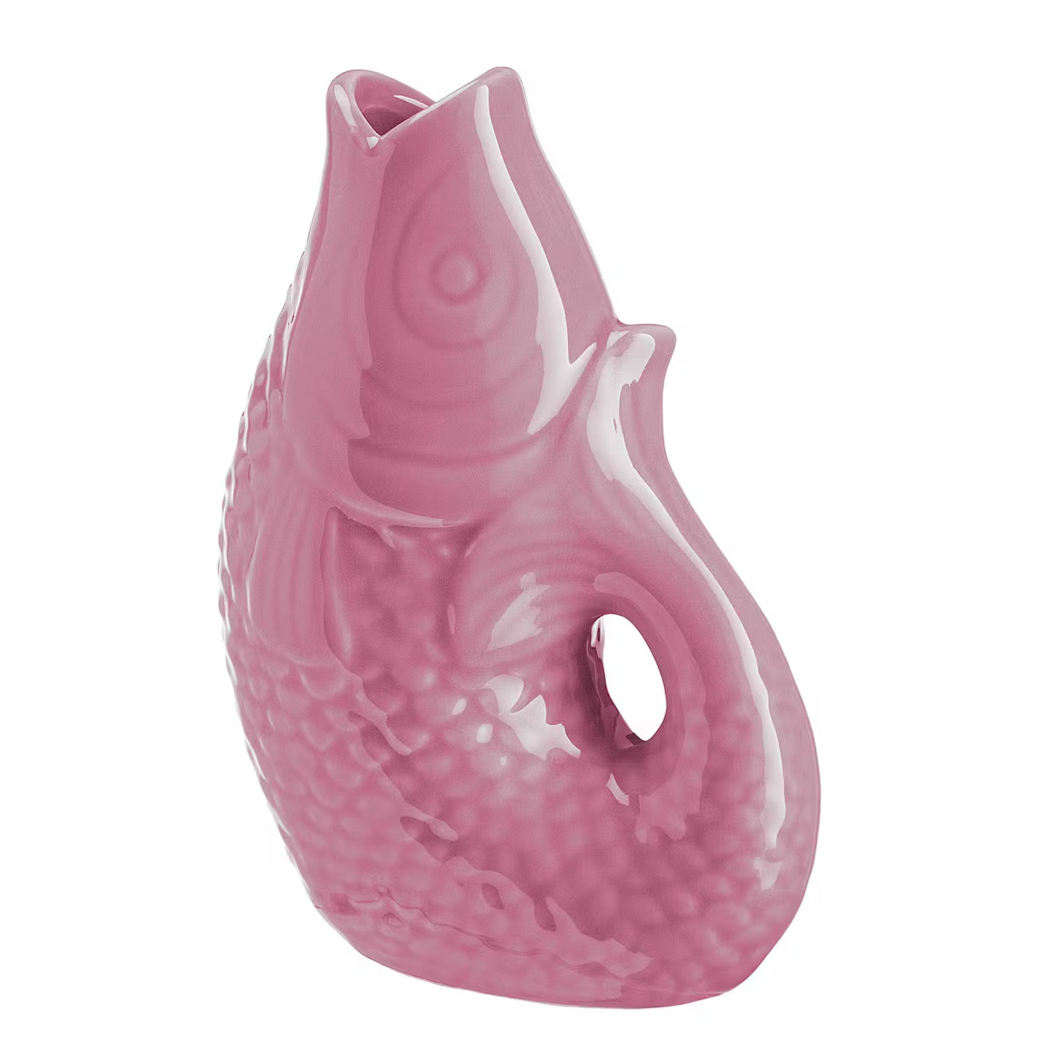 KOI Mini-Vase 4er-Set - Steingut - Pink
