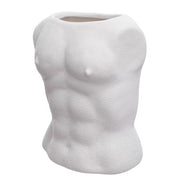 ADAM Vase - Steingut - Creme