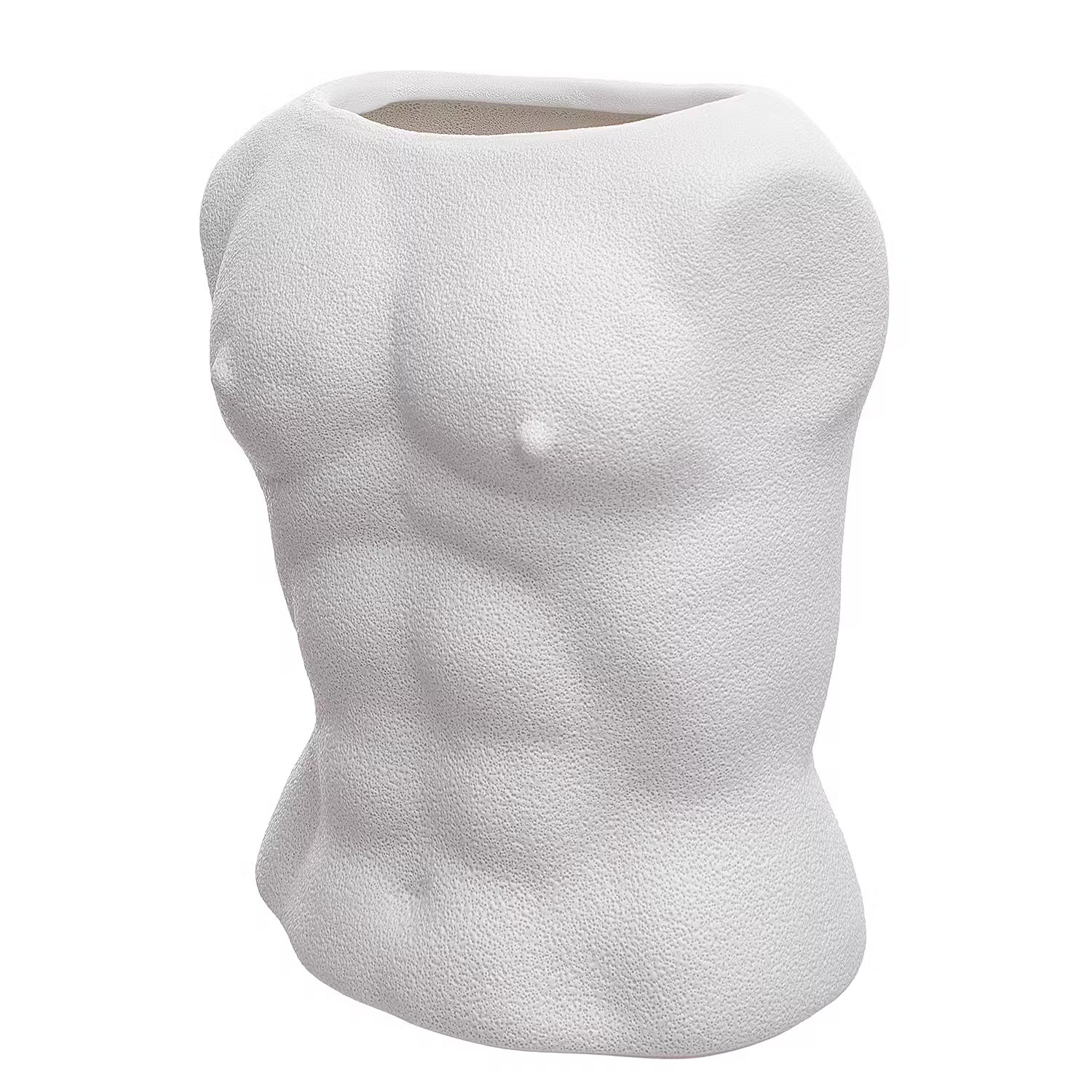 ADAM Vase - Steingut - Creme