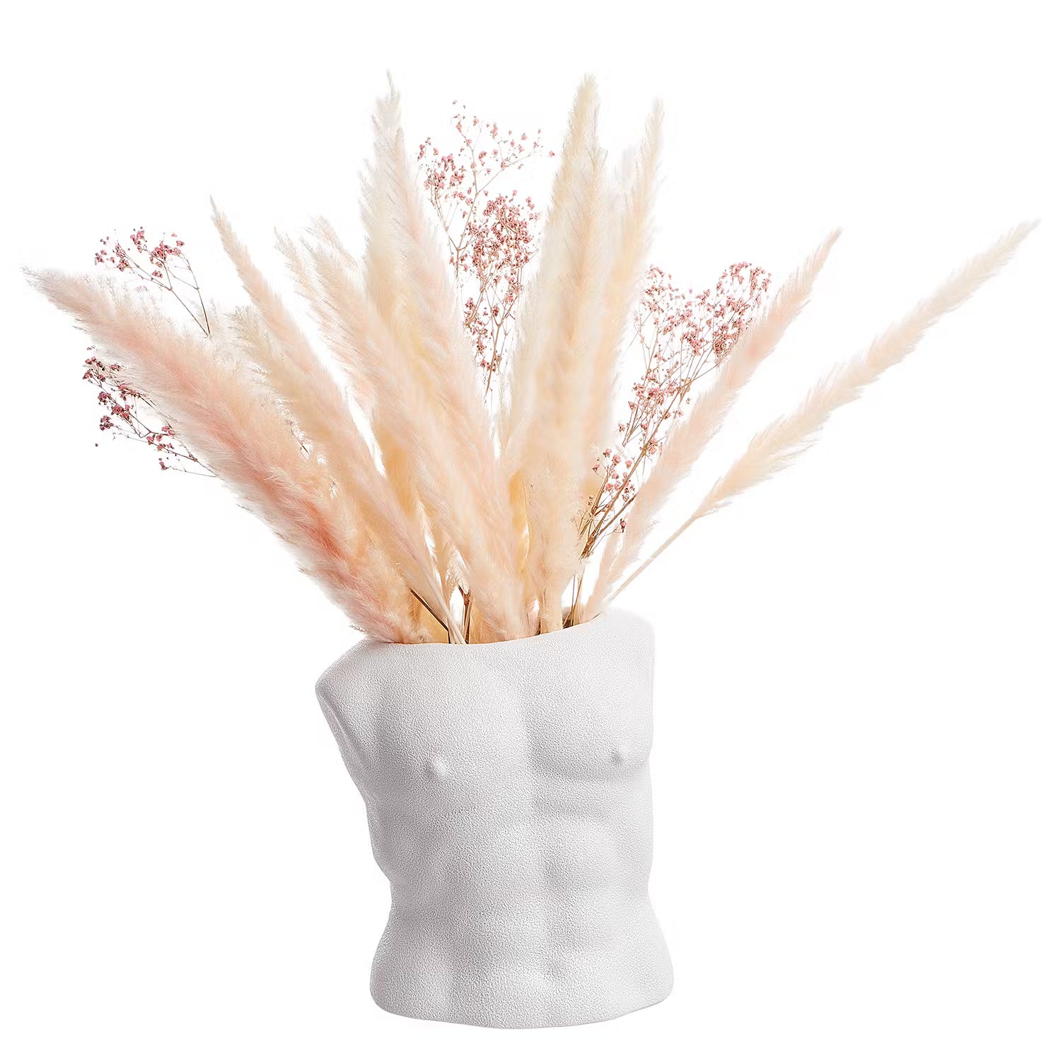 ADAM Vase - Steingut - Creme