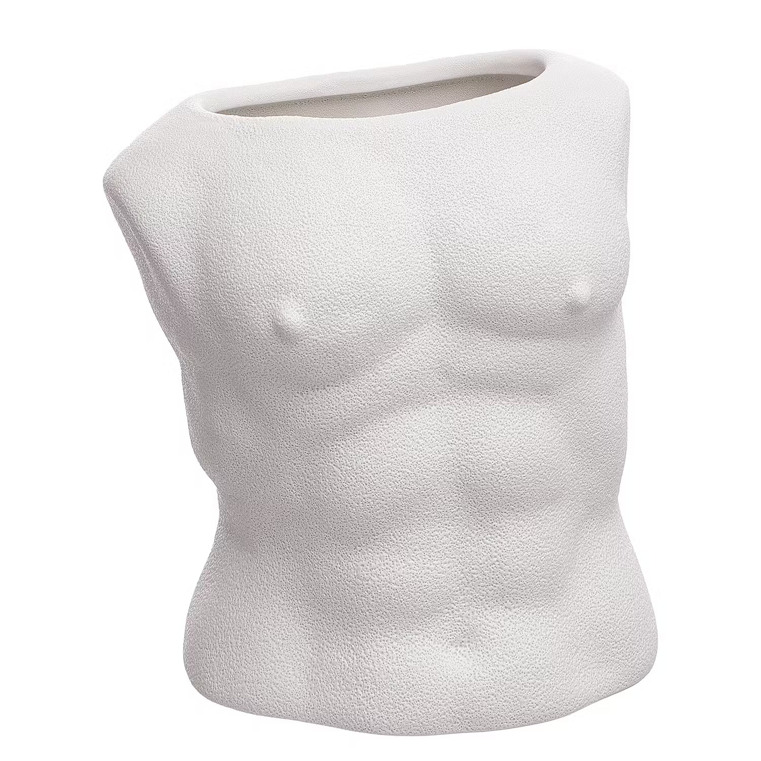 ADAM Vase - Steingut - Creme