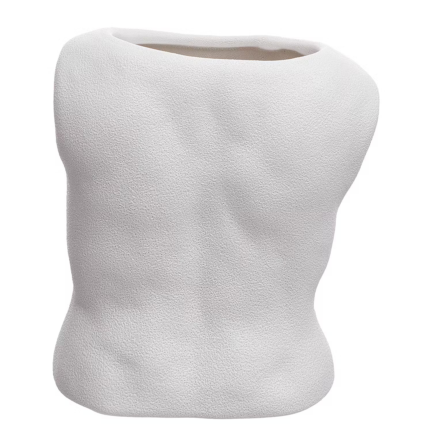 ADAM Vase - Steingut - Creme
