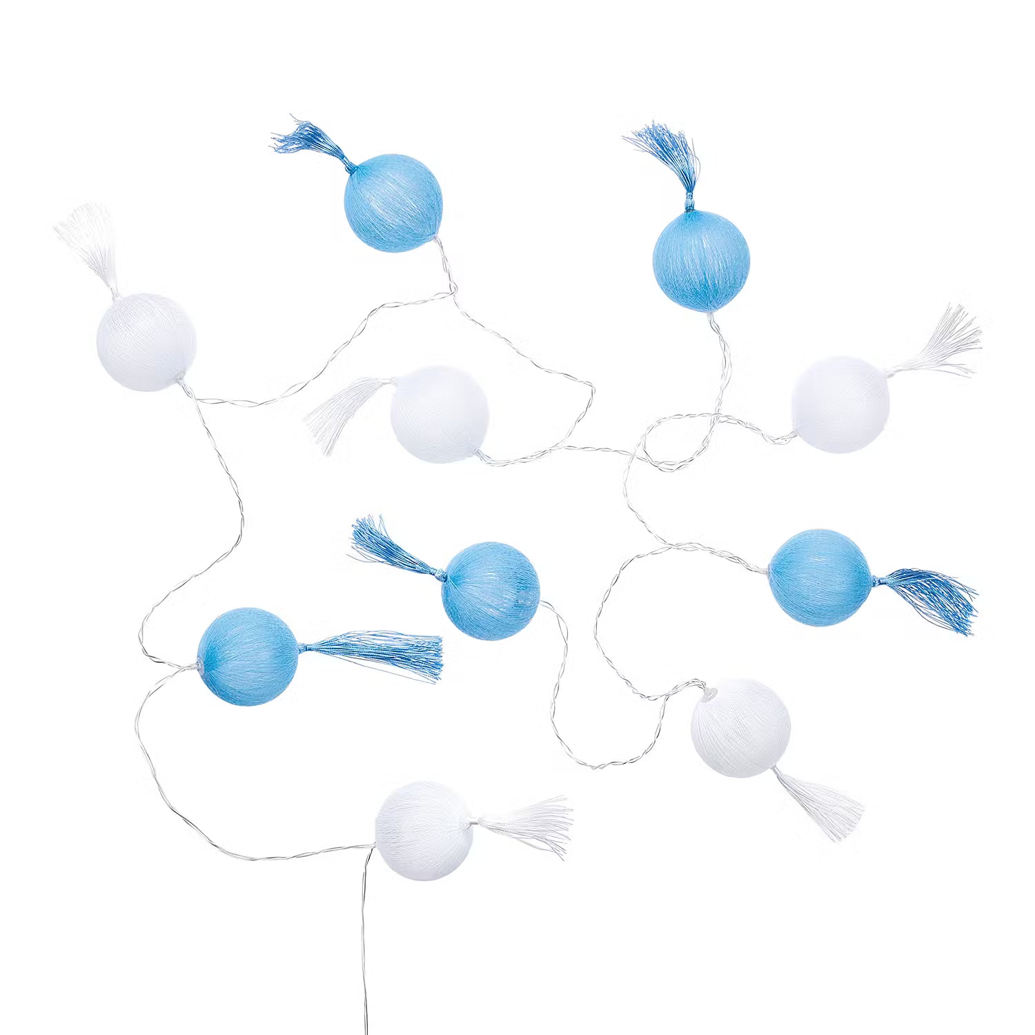 LES BELLES Lichterkette - Polystyrene / PVC / Baumwolle / Kupfer - Hellblau