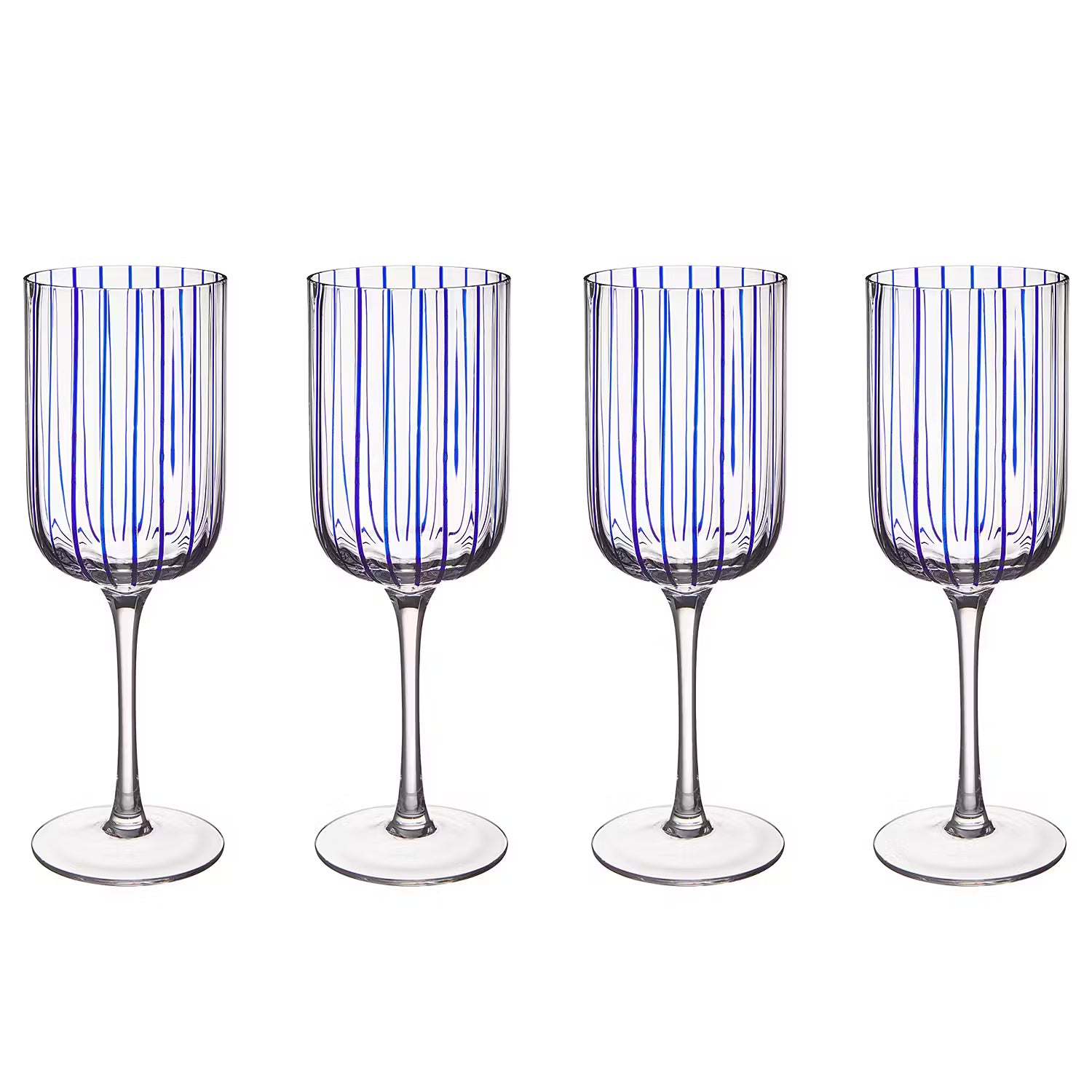 CHEERFUL Weinglas-Set 4er-Set - Glas - Blau