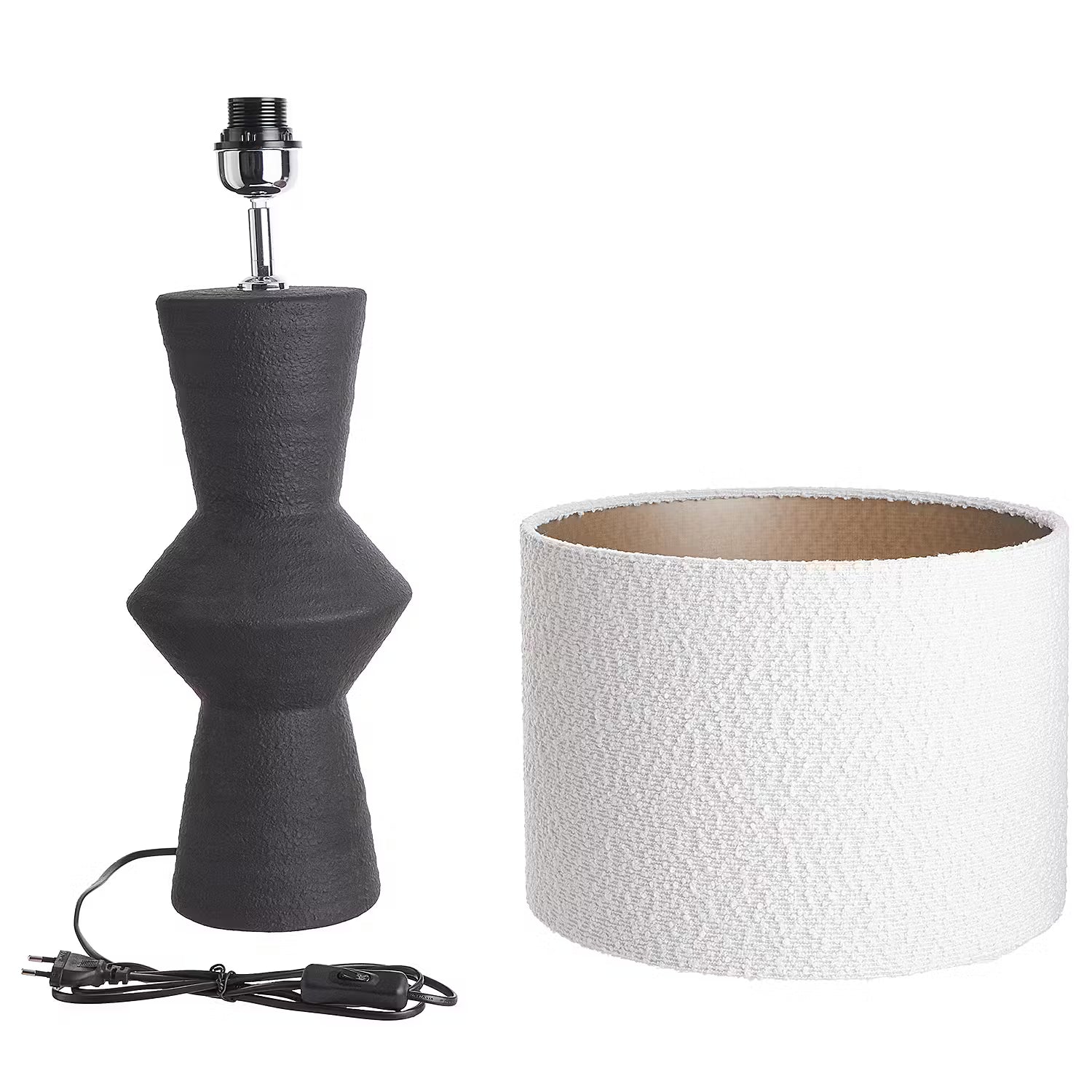 FREJA Tischleuchte - Keramik / Polyester / Polyacryl / Eisen  - 1-flammig