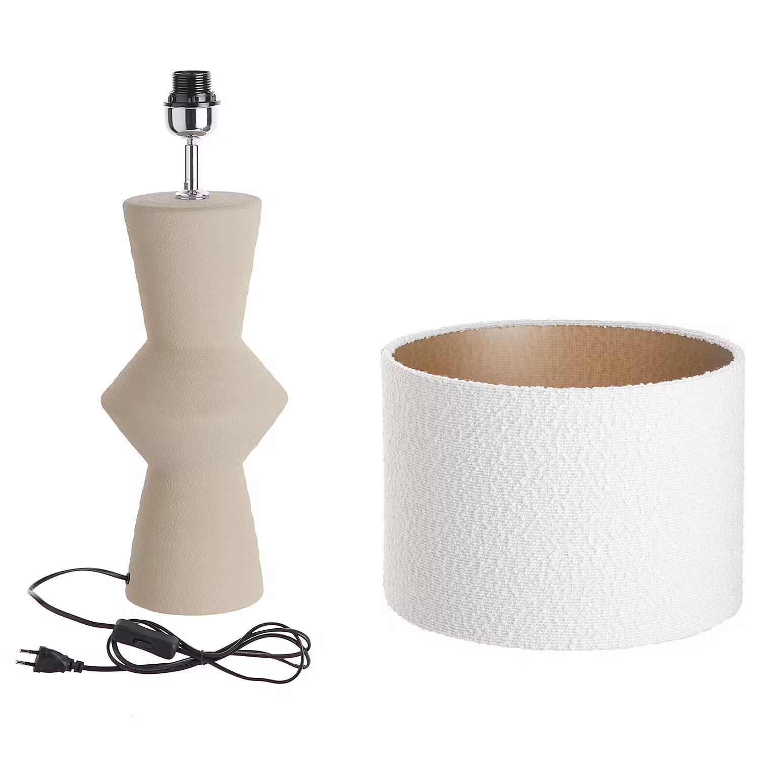 FREJA Tischleuchte - Keramik / Polyester / Polyacryl / Eisen  - 1-flammig
