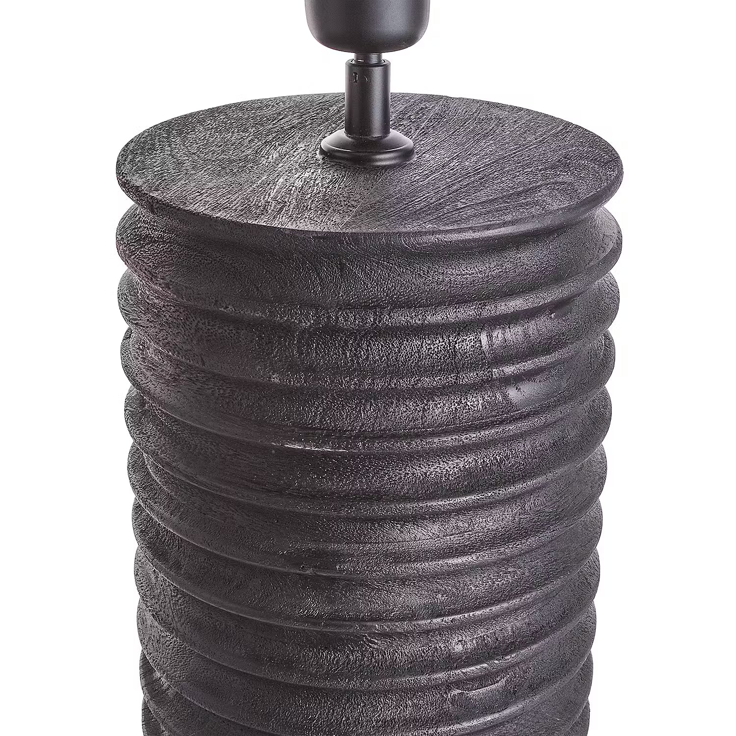 GROOVED Tischleuchte - Mangoholz / Polyethylen / Polyacryl / Eisen - 1-flammig