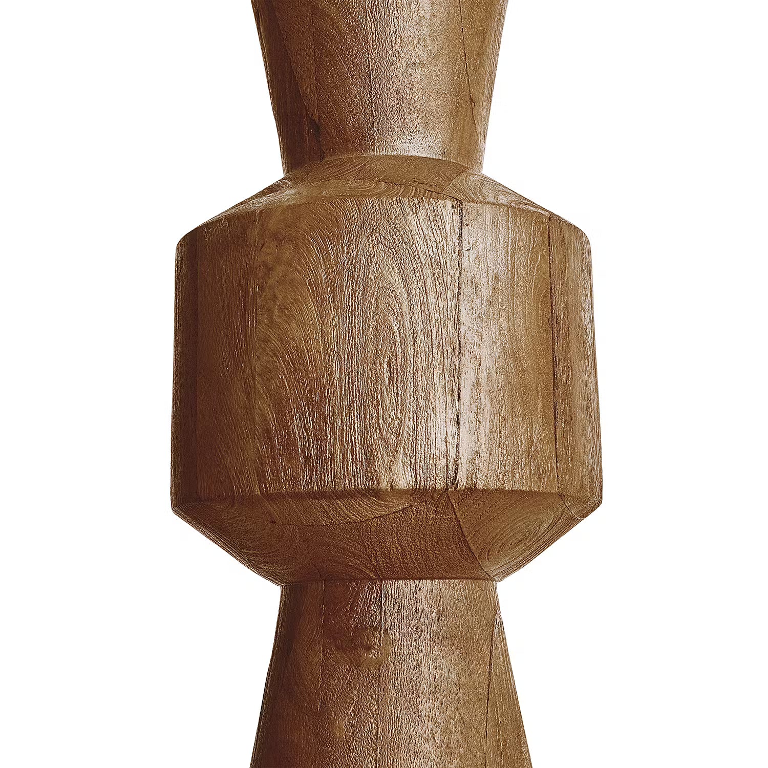 FORMAQUE Tischleuchte - Mangoholz / Leinen / Viskose / Eisen - 1-flammig