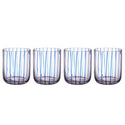 CHEERFUL Trinkglas-Set 4er-Set - Glas - Blau