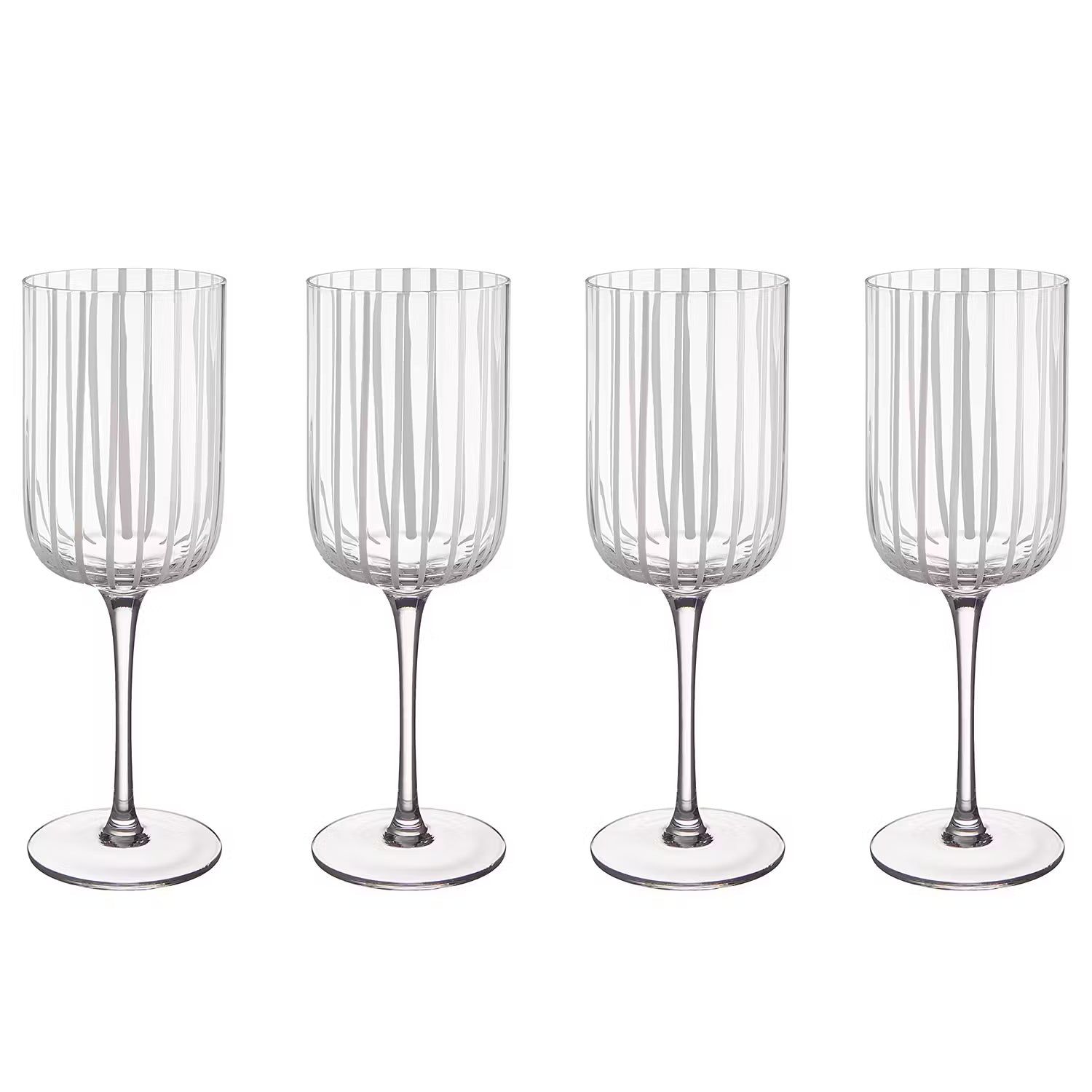 CHEERFUL Weinglas-Set 4er-Set - Glas - Weiß