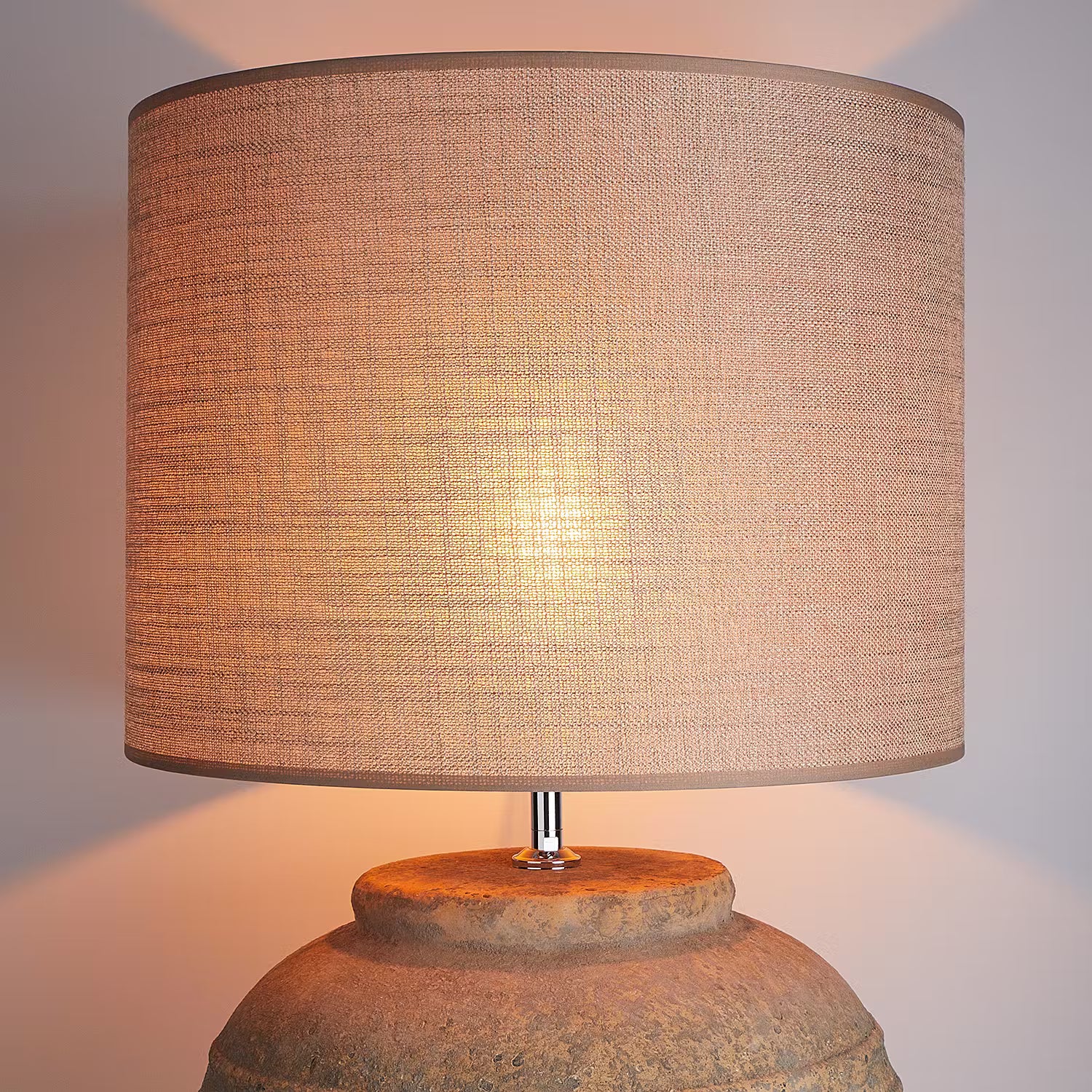 CLAUDETTE Tischleuchte - Keramik / Polyester / Polyacryl - 1-flammig
