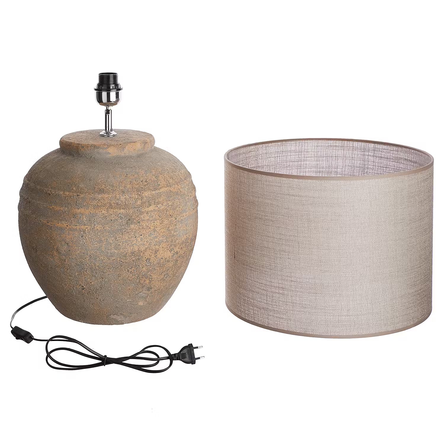 CLAUDETTE Tischleuchte - Keramik / Polyester / Polyacryl - 1-flammig