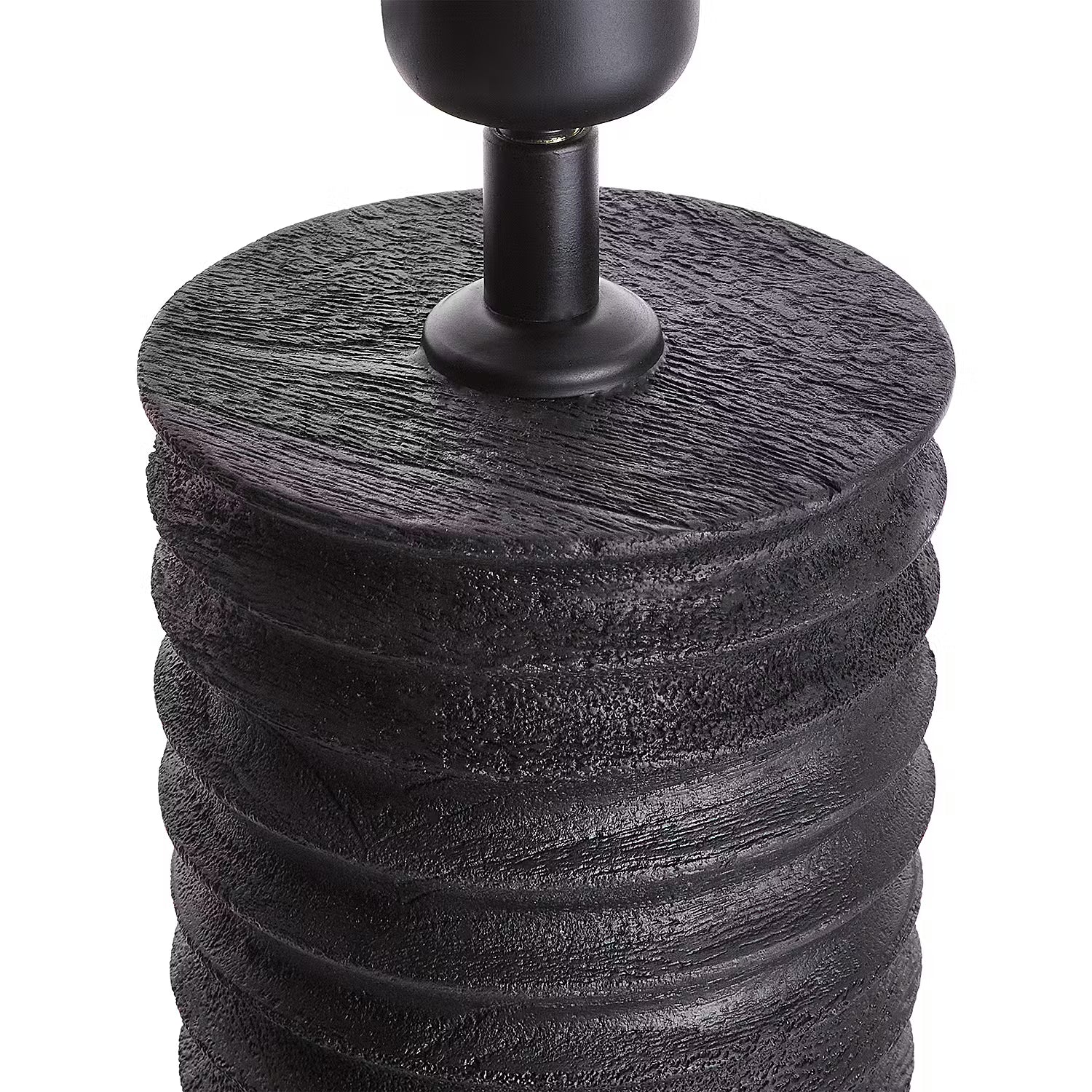 GROOVED Tischleuchte - Mangoholz / Polyethylen / Polyacryl / Eisen - 1-flammig