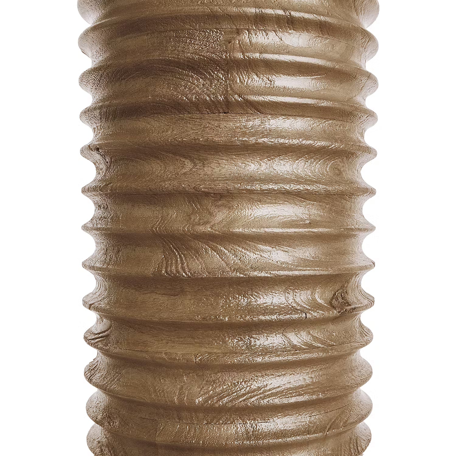 GROOVED Tischleuchte - Mangoholz / Leinen / Viskose / Eisen - 1-flammig