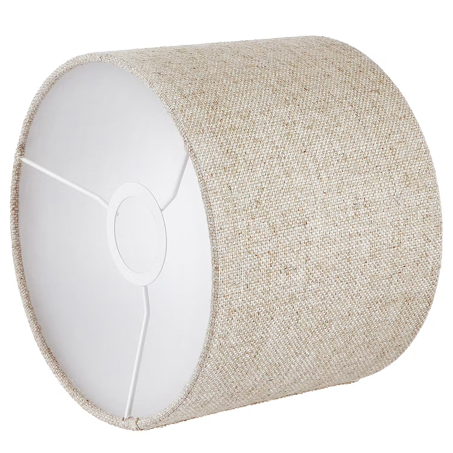 GROOVED Tischleuchte - Mangoholz / Leinen / Viskose / Eisen - 1-flammig