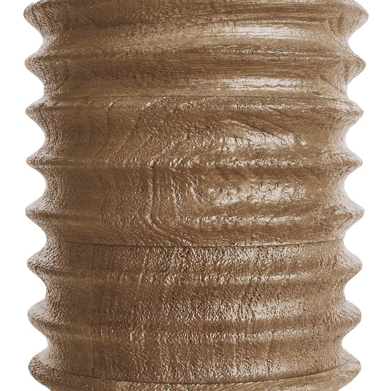 GROOVED Tischleuchte - Mangoholz / Leinen / Viskose / Eisen - 1-flammig