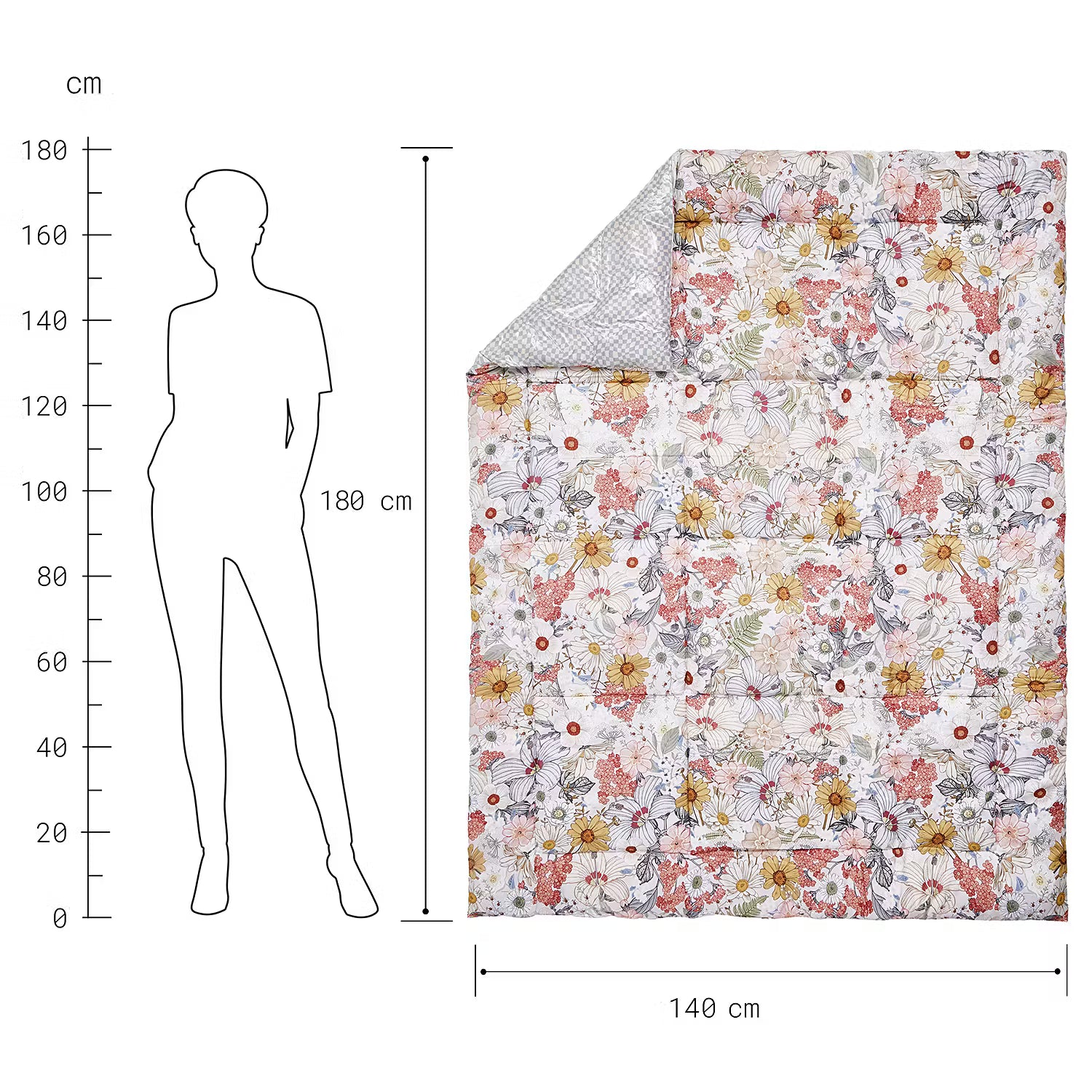 PICNIC DELUXE Picknickdecke Hippie Trail - Polyester - Beige