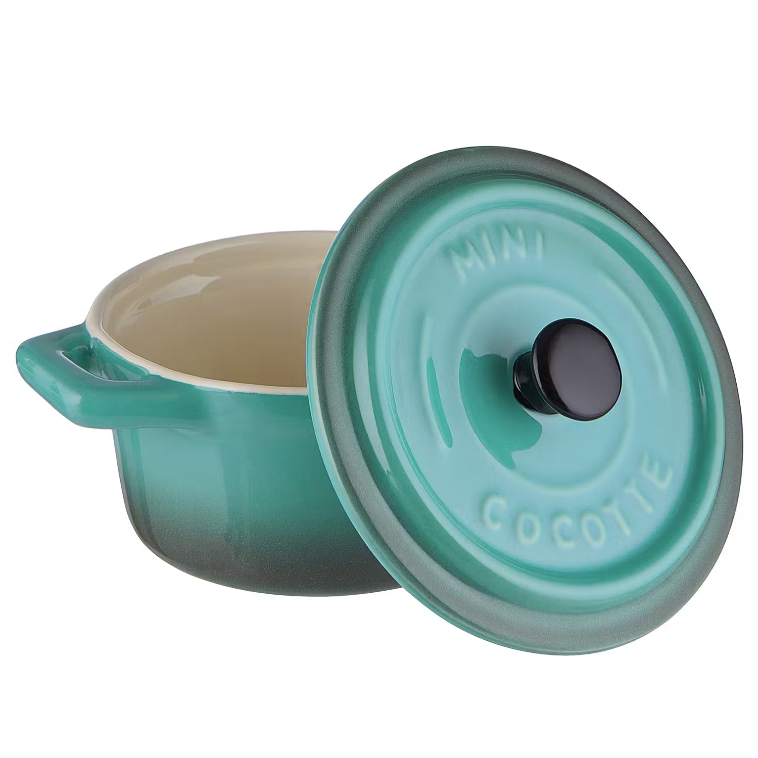 C'EST SI BON Mini-Auflaufform 4er-Set - Steinzeug - Petrol