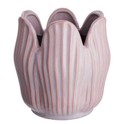 TULIP Blumenübertopf - Steingut - Pastelllila