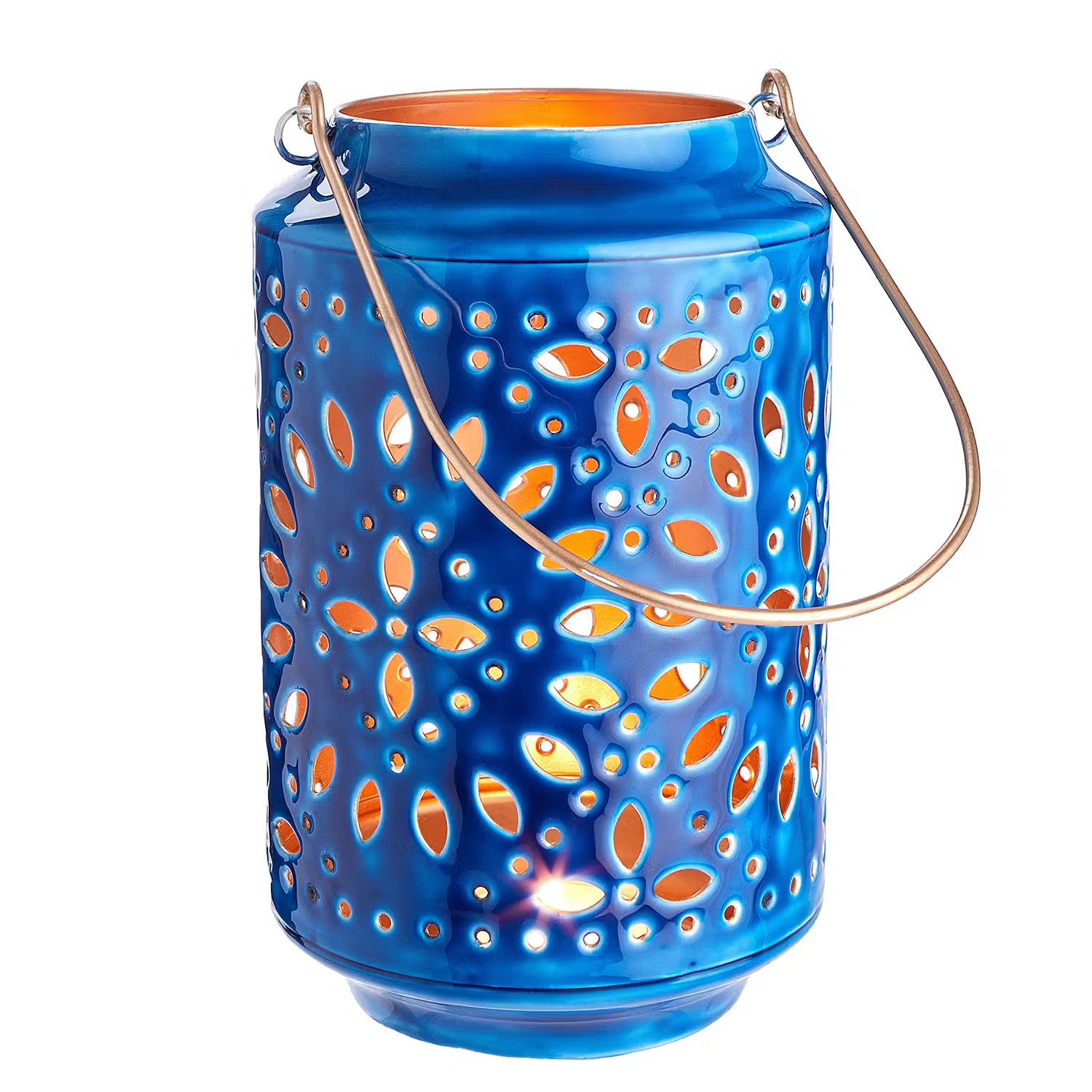 BLUE MAROCCO Laterne  - Eisen - Dunkelblau