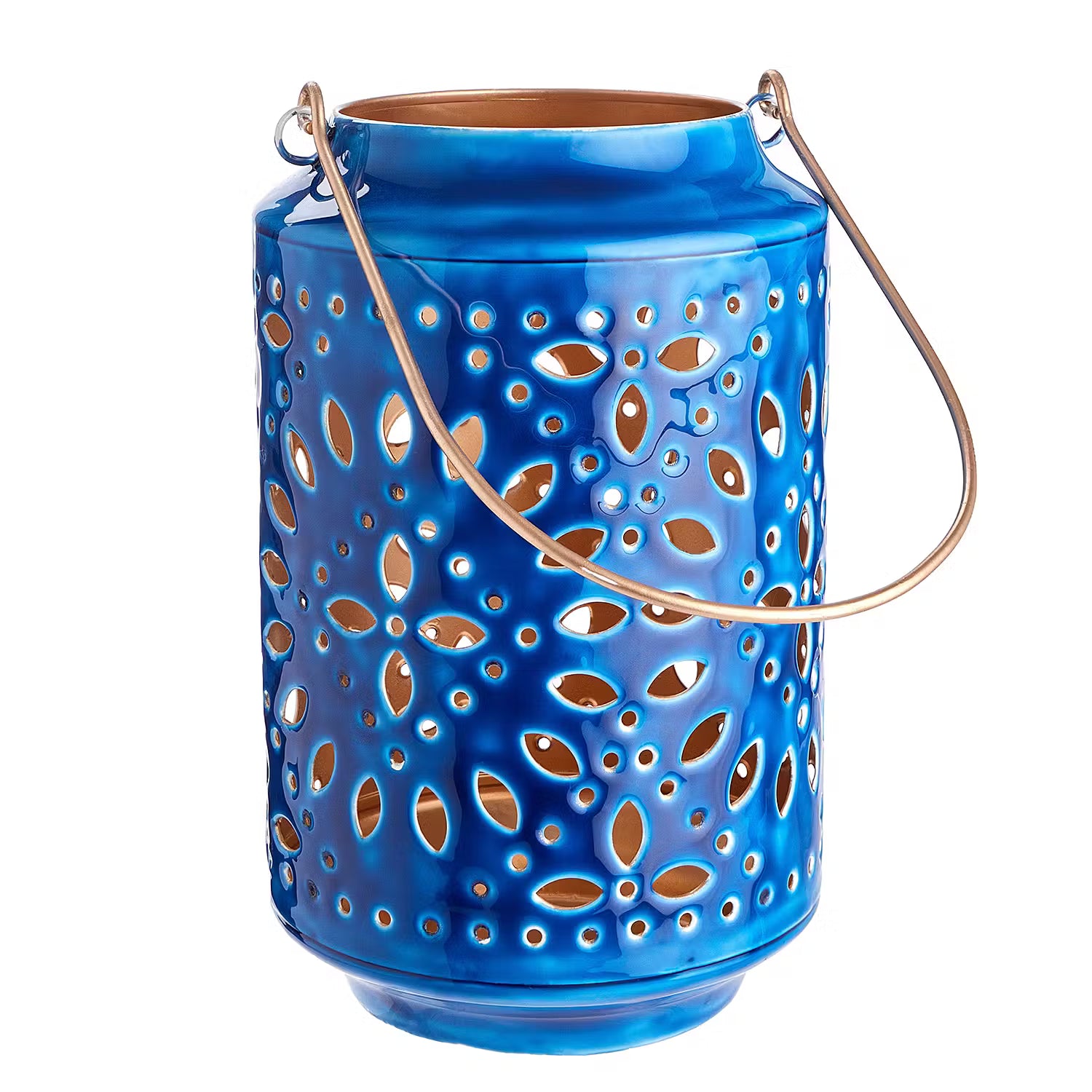 BLUE MAROCCO Laterne  - Eisen - Dunkelblau