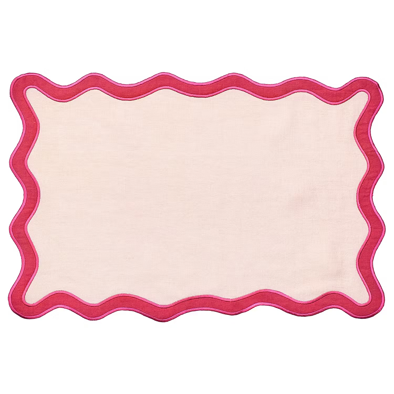 CHICHI Platzset 4er-Set - Leinen / Baumwolle - Rosa