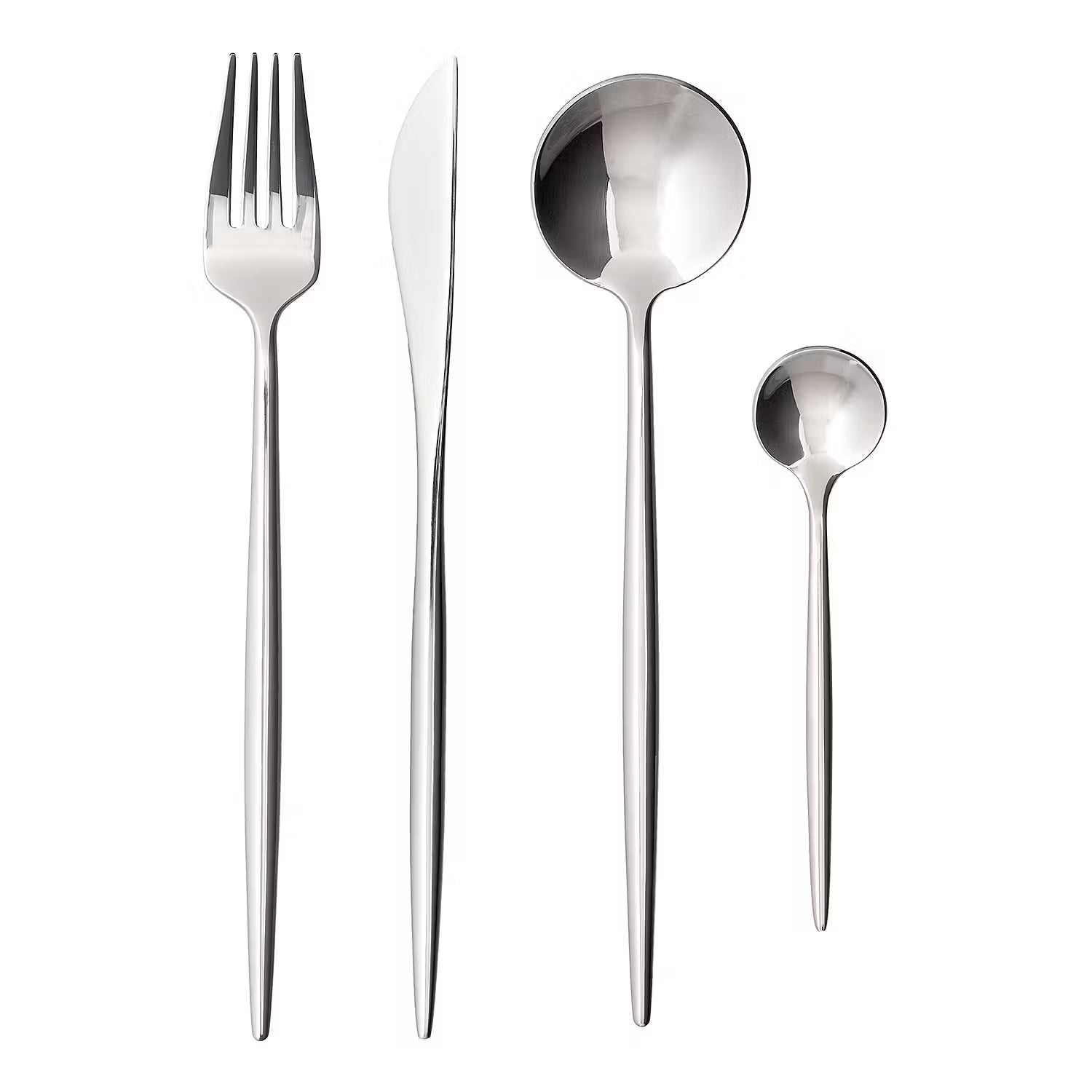 STILETTO Besteck-Set 16-tlg. - Edelstahl - Silber