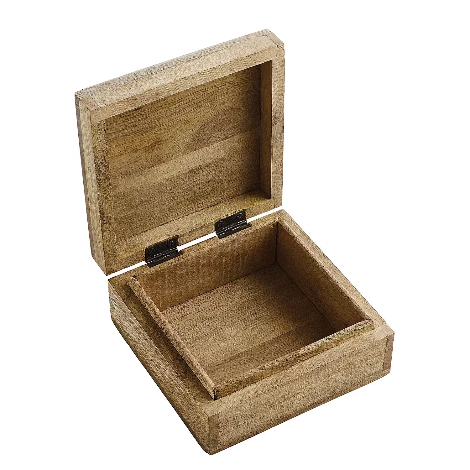 GOLDEN JUNGLE Truhe - Mangoholz - 14 x 14 cm