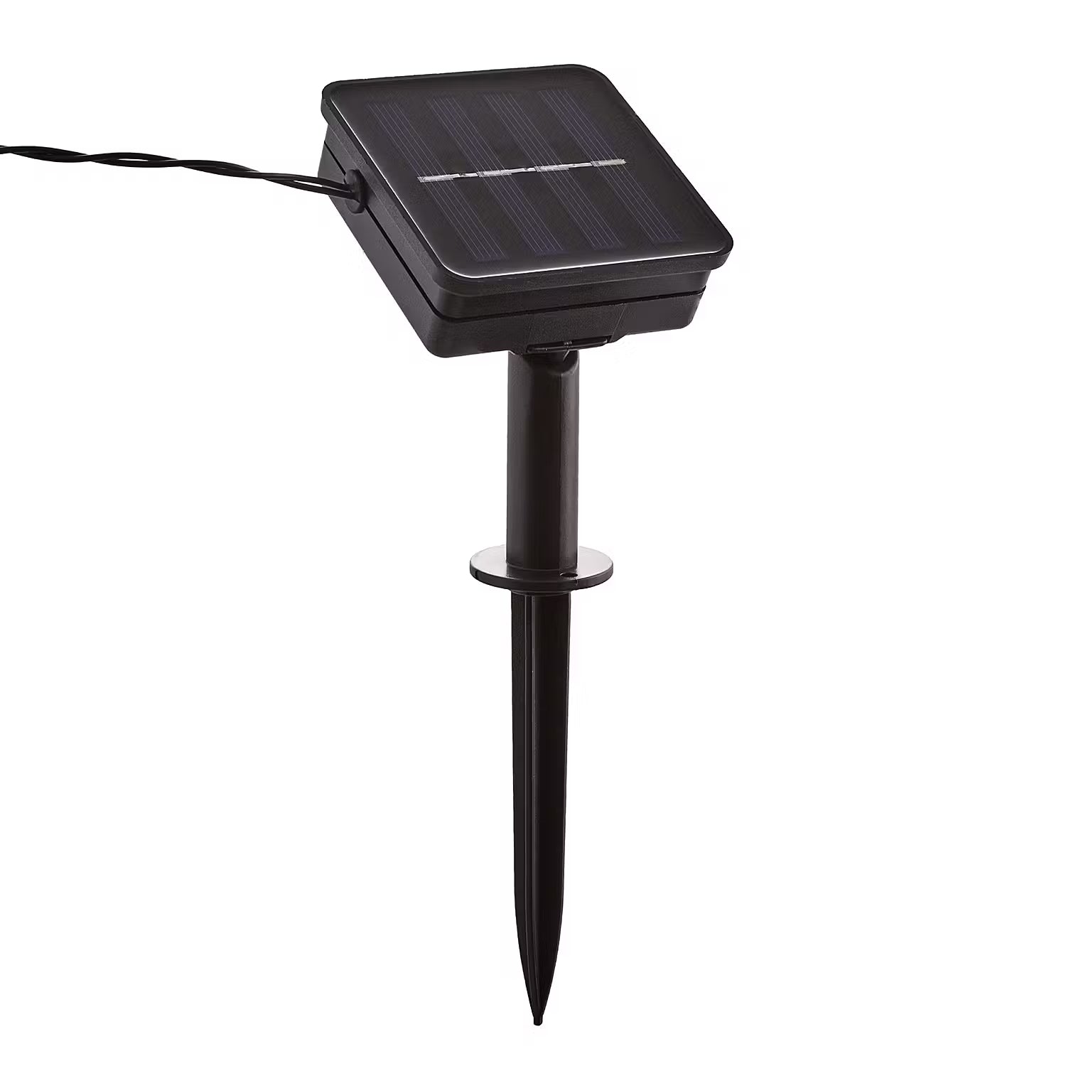 SOLARUS Solar Lichterkette - Metall /Kupfer / Jute - Schwarz