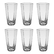 CUBES Longdrinkglas 6er-Set - Glas - Transparent