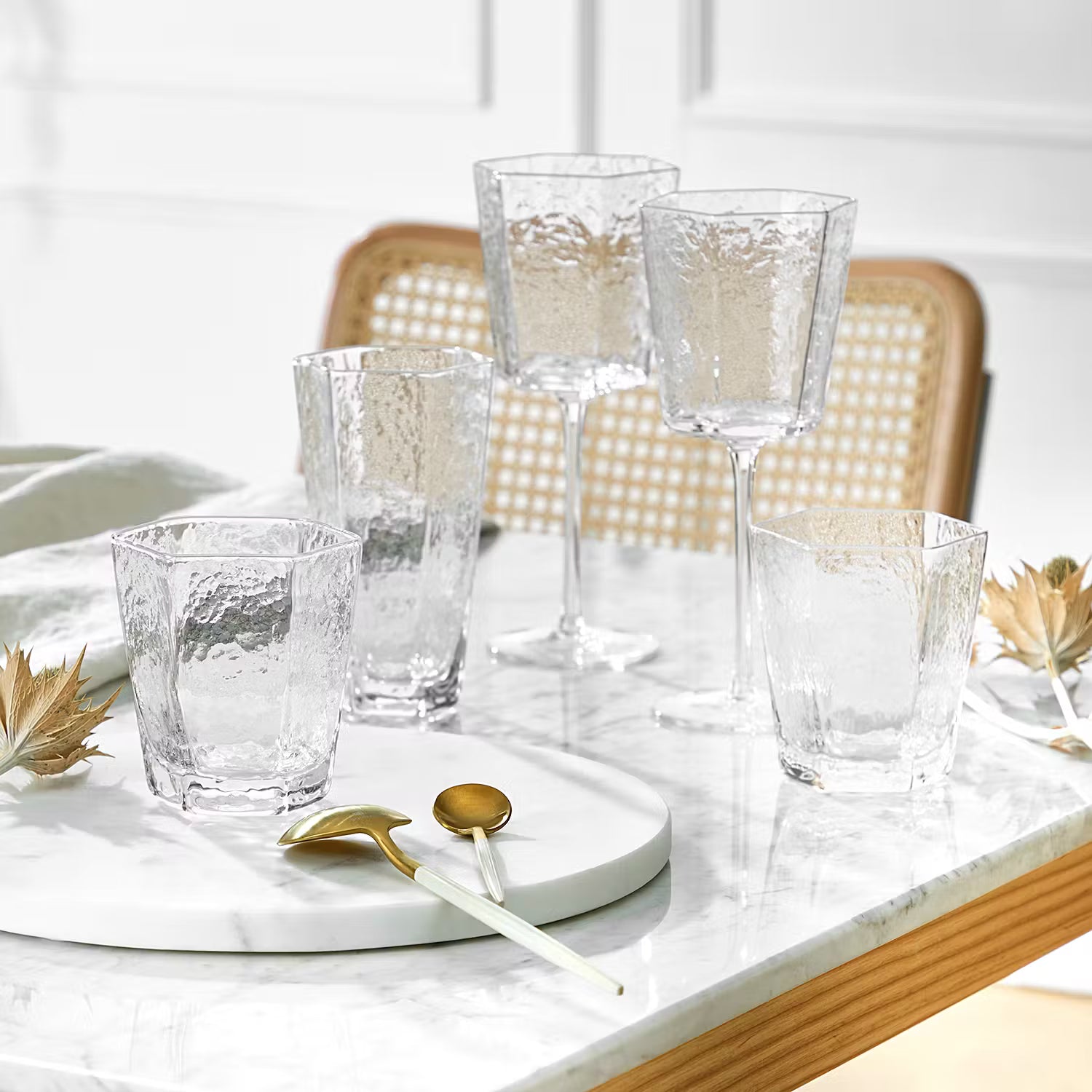 CUBES Trinkglas 6er-Set - Glas - Transparent