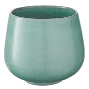 LINO Blumenübertopf - Terracotta - Türkis