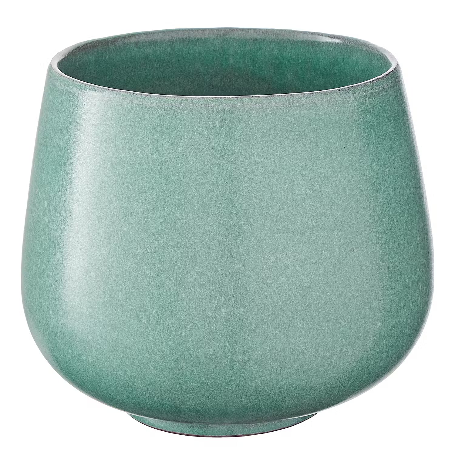 LINO Blumenübertopf - Terracotta - Türkis