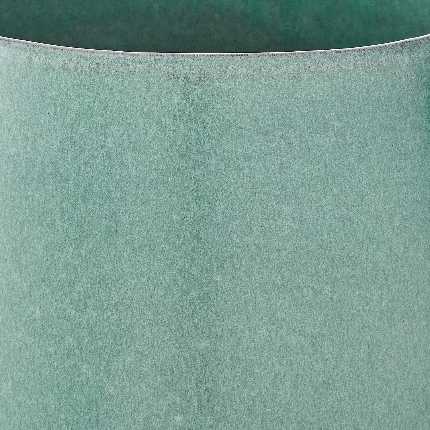 LINO Blumenübertopf - Terracotta - Türkis