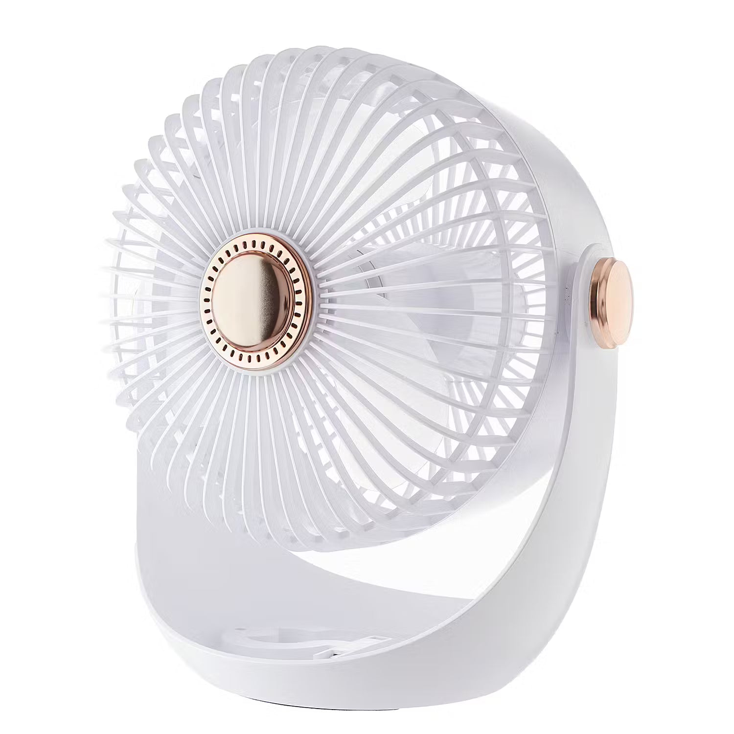 AIR WAVE Ventilator aufladbar - Kunststoff / Polypropylen / ABS - Weiß