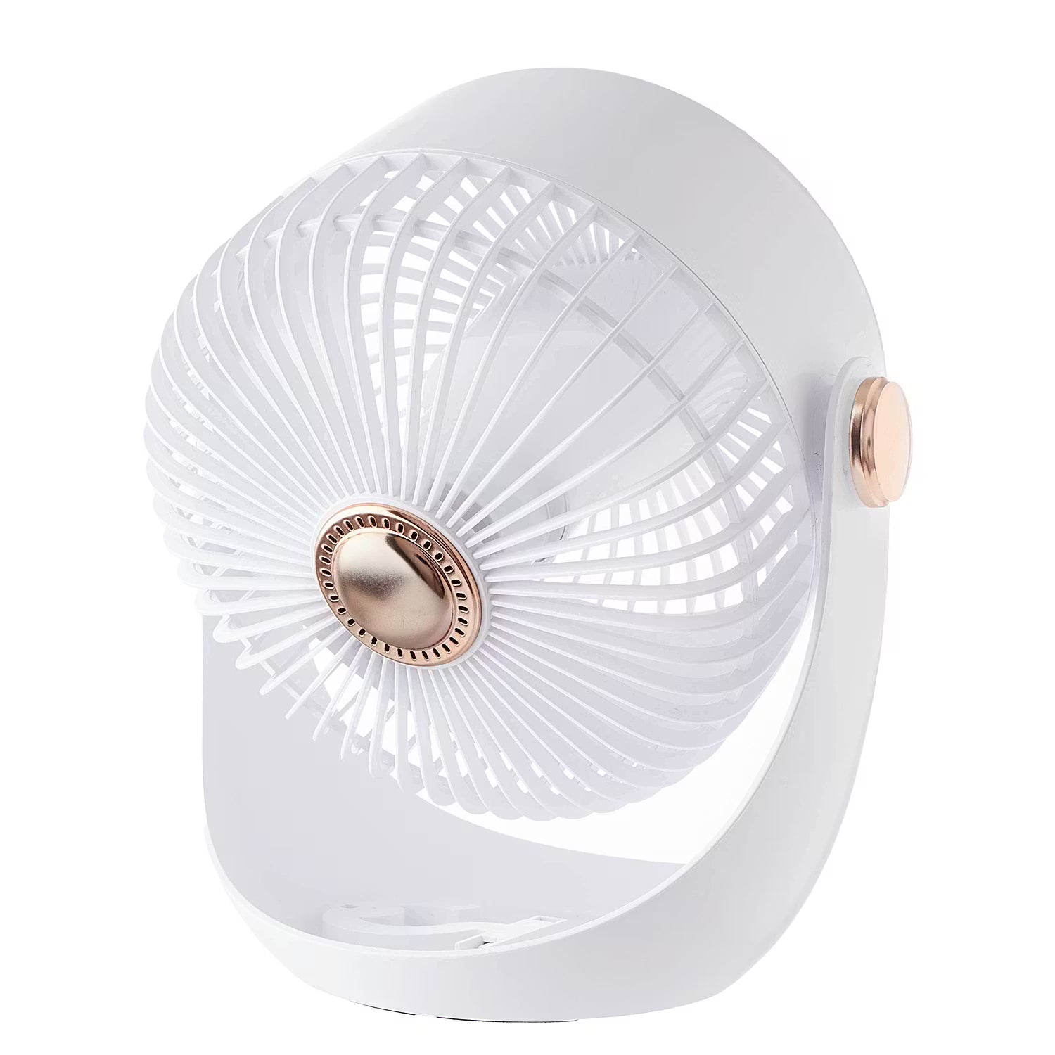 AIR WAVE Ventilator aufladbar - Kunststoff / Polypropylen / ABS - Weiß