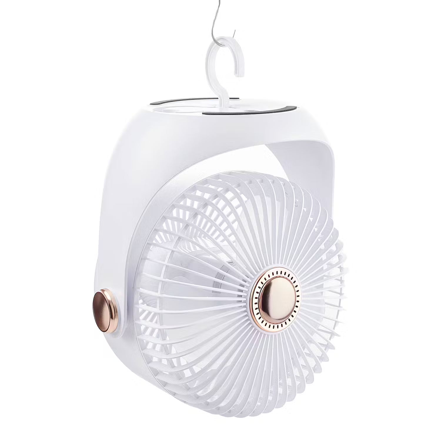 AIR WAVE Ventilator aufladbar - Kunststoff / Polypropylen / ABS - Weiß