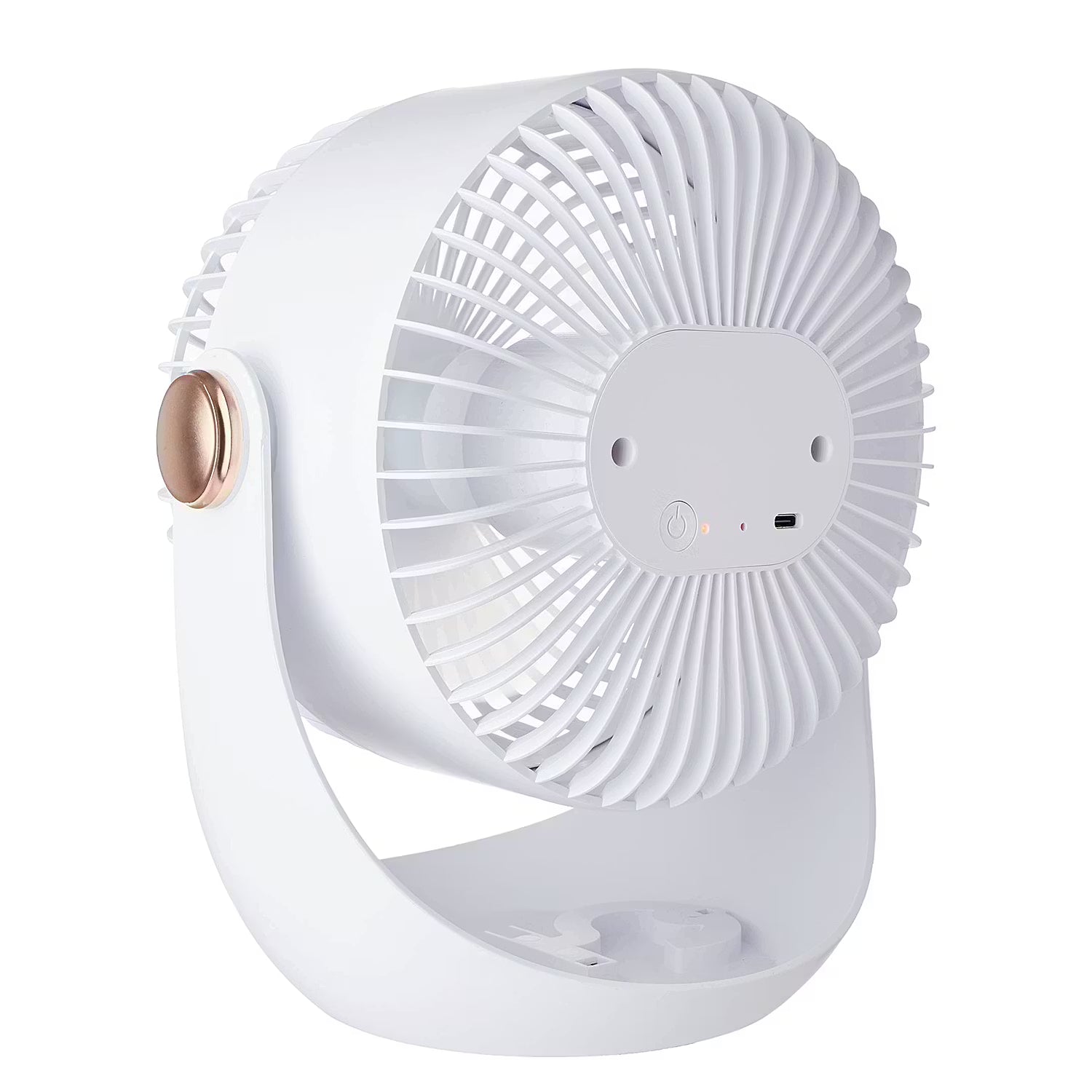 AIR WAVE Ventilator aufladbar - Kunststoff / Polypropylen / ABS - Weiß