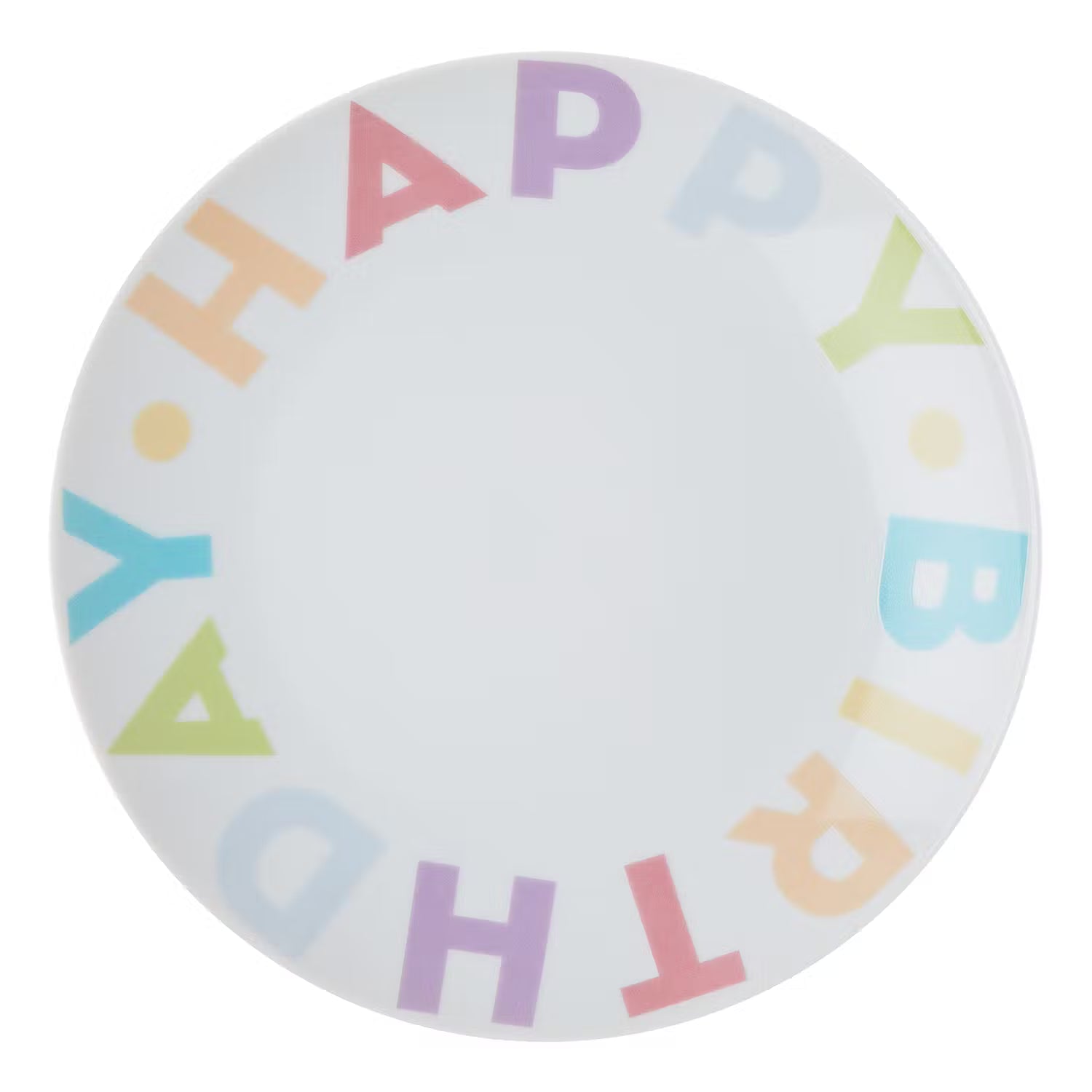 HAPPY BIRTHDAY Teller - Porzellan - Bunt