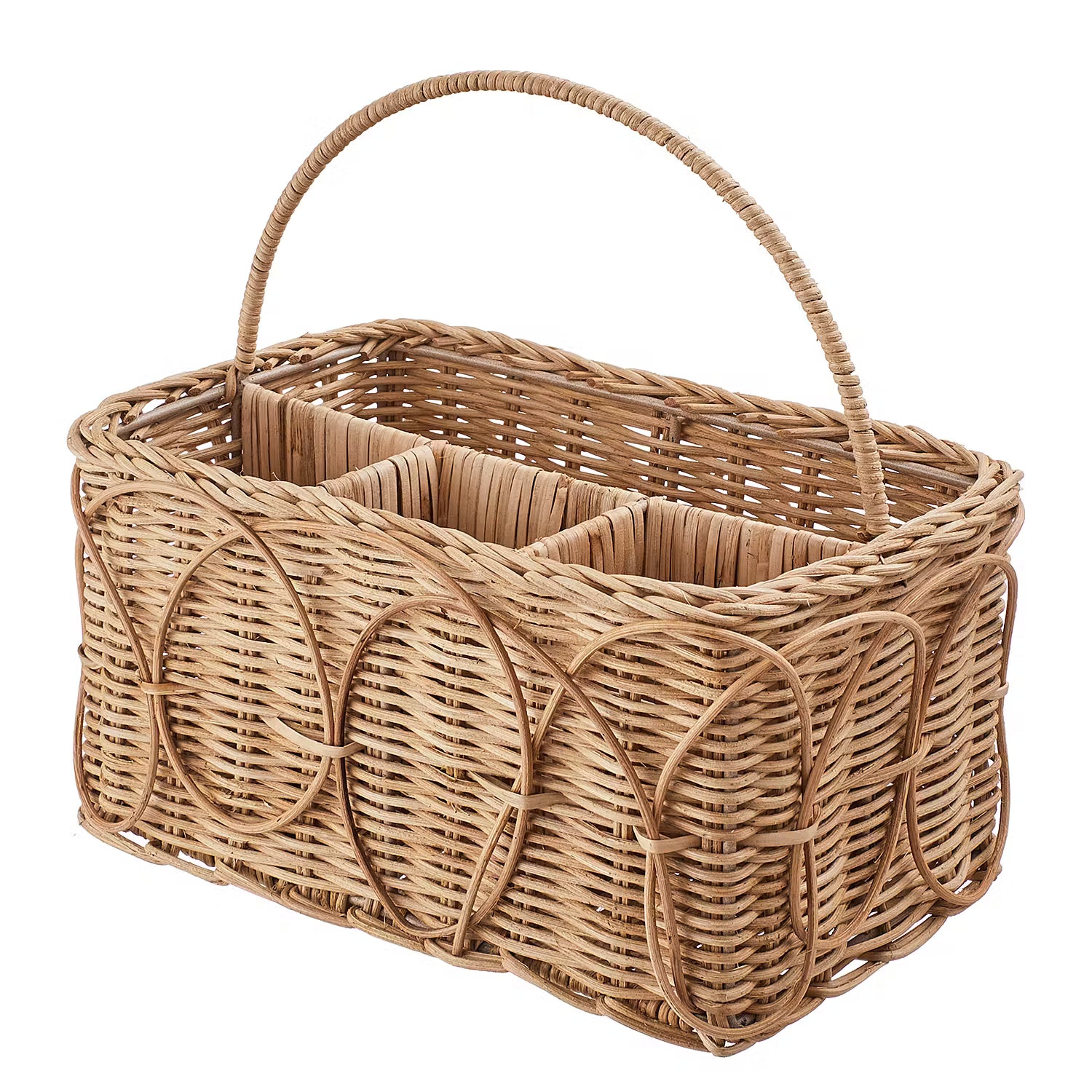 BOTANICAL Besteckkorb - Rattan / Metall - Natur