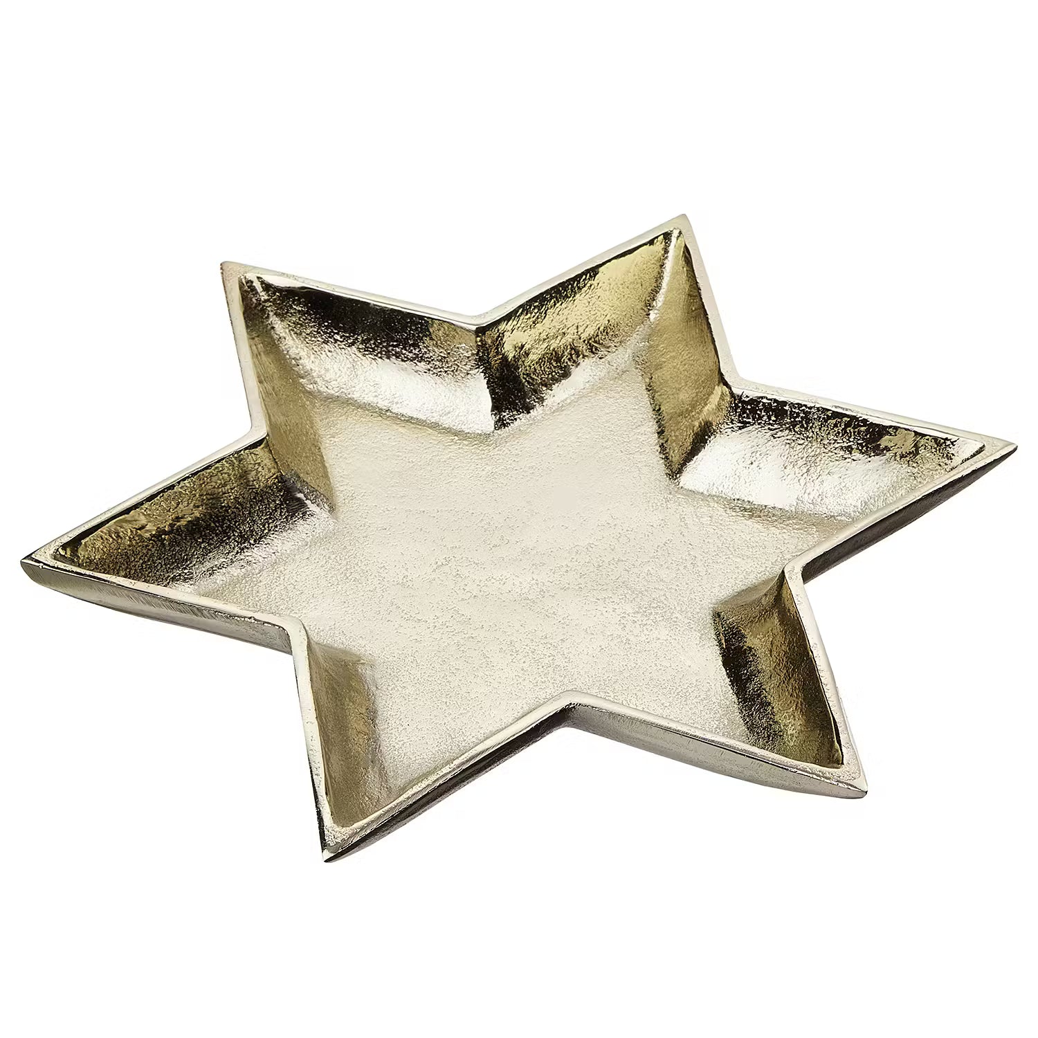 STARLET Deko-Schale - Aluminium - Gold - Durchmesser: 26 cm