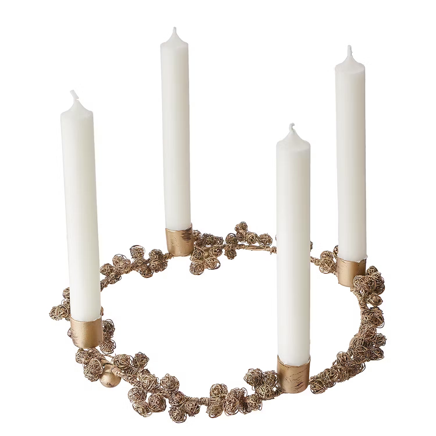 ARTS & CRAFTS Adventskranz - Eisen - Gold