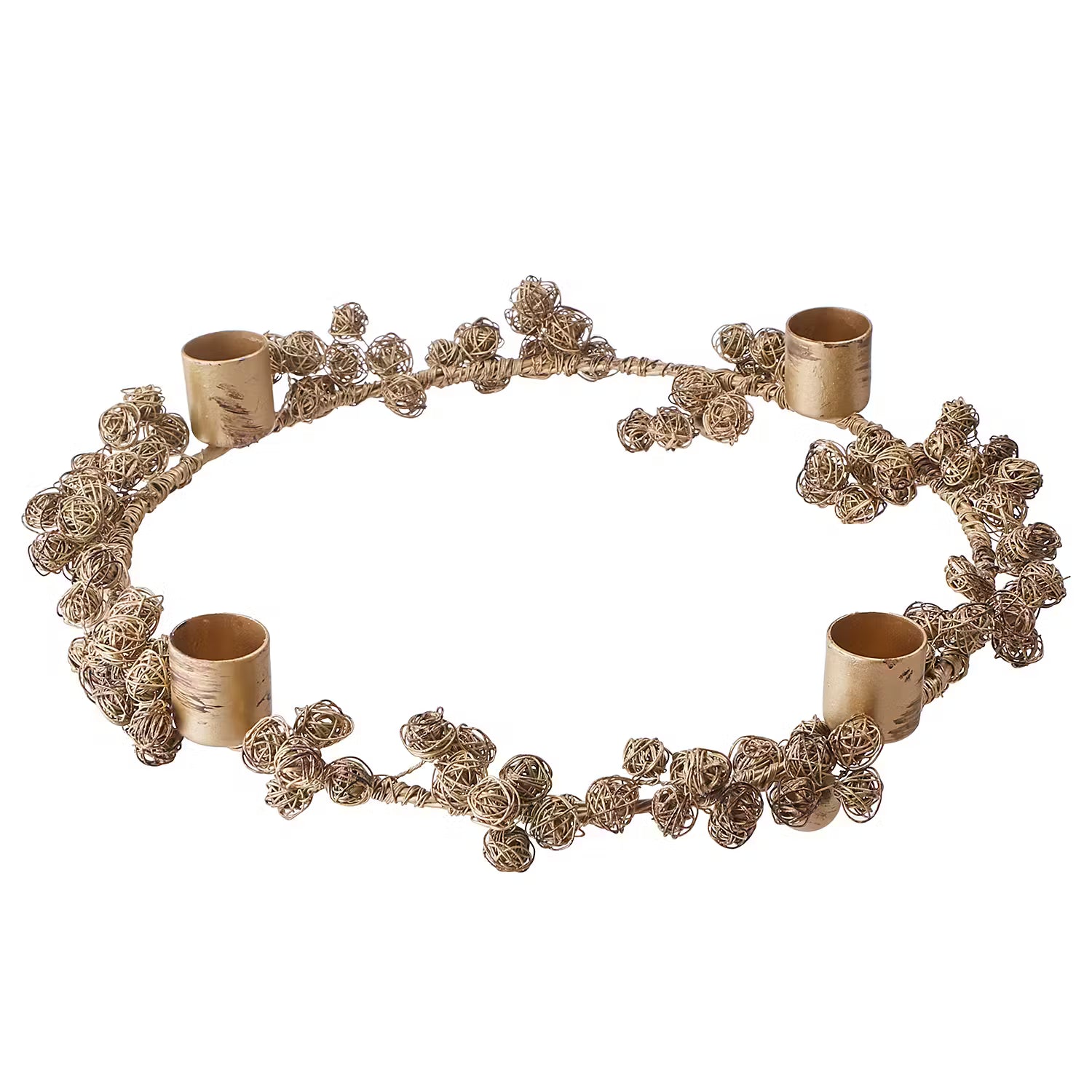 ARTS & CRAFTS Adventskranz - Eisen - Gold