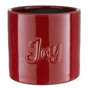 JOY Übertopf - Steingut - Rot