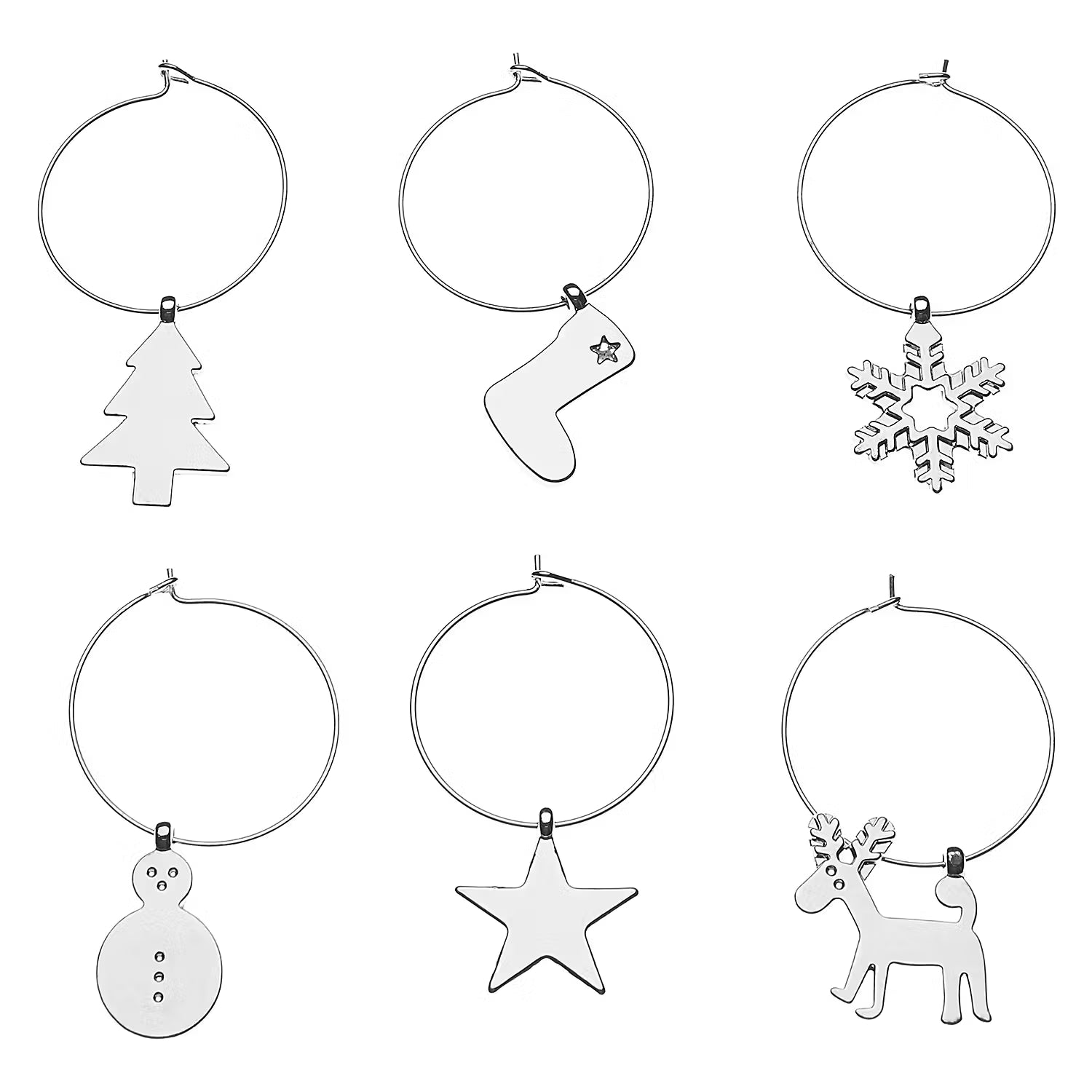 Stielglasmarker MY DRINK Xmas 6-teilig