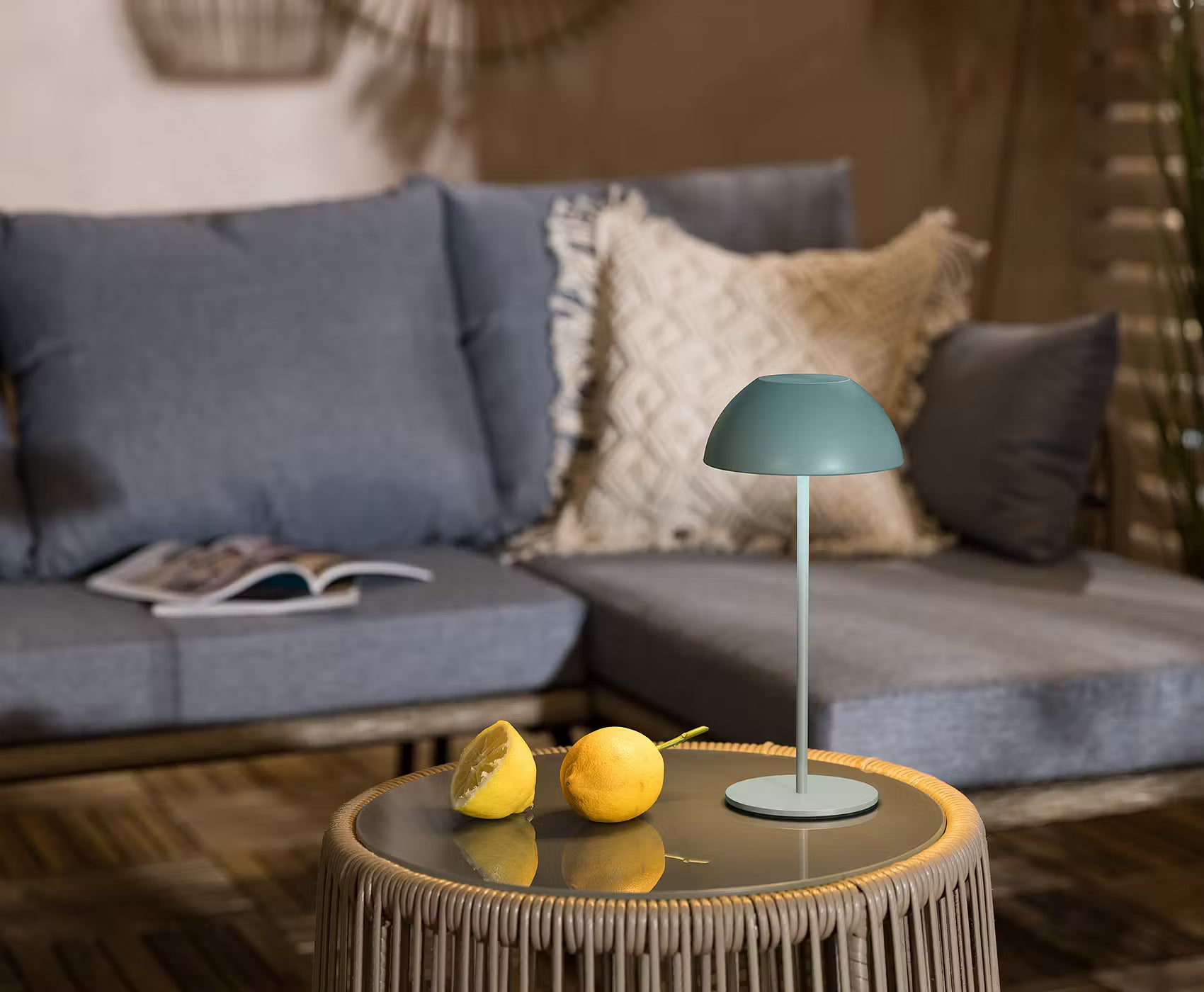LIGHT UP Outdoorleuchte - Stahl / ABS - Salbei