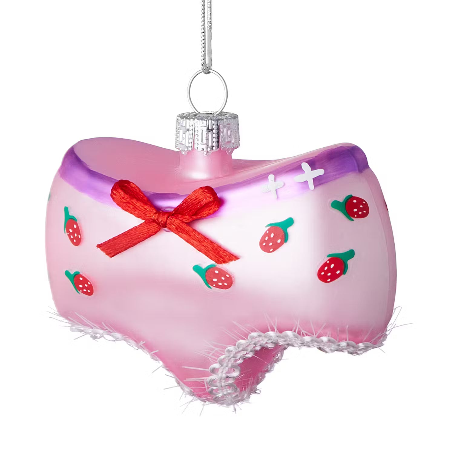 HANG ON Baumanhänger Panties - Glas - Rosa