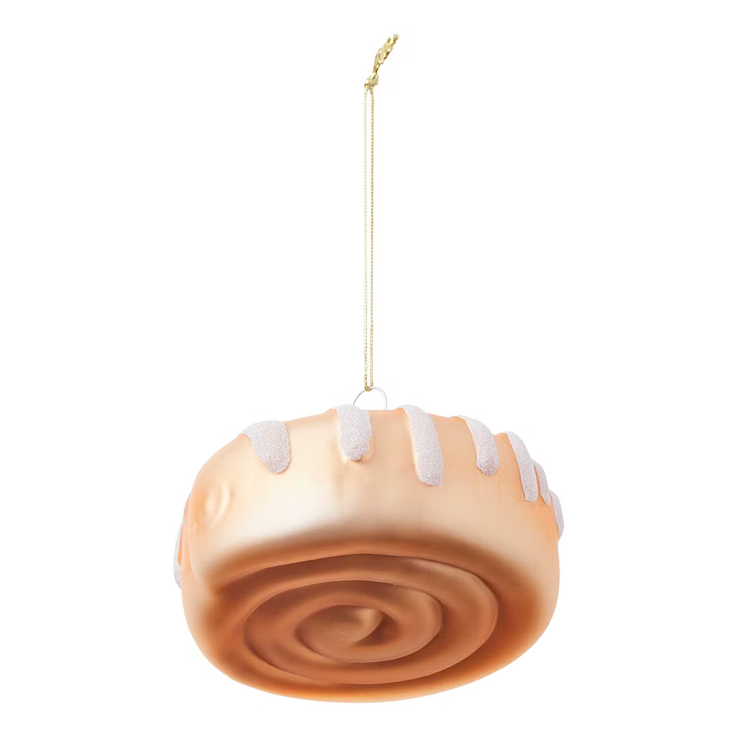 HANG ON Baumanhänger Zimtschnecke - Glas - Beige