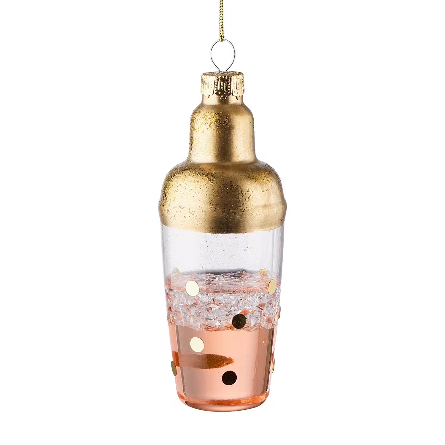 HANG ON Baumanhänger Cocktail Shaker - Glas - Gold