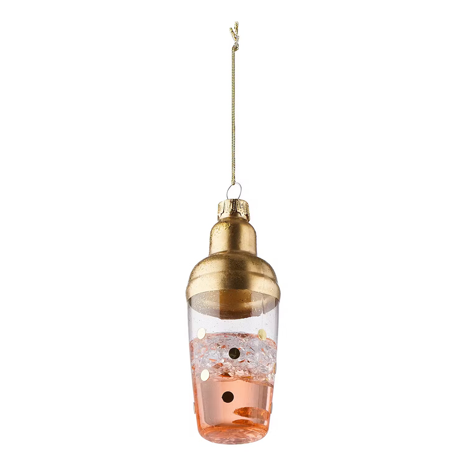 HANG ON Baumanhänger Cocktail Shaker - Glas - Gold